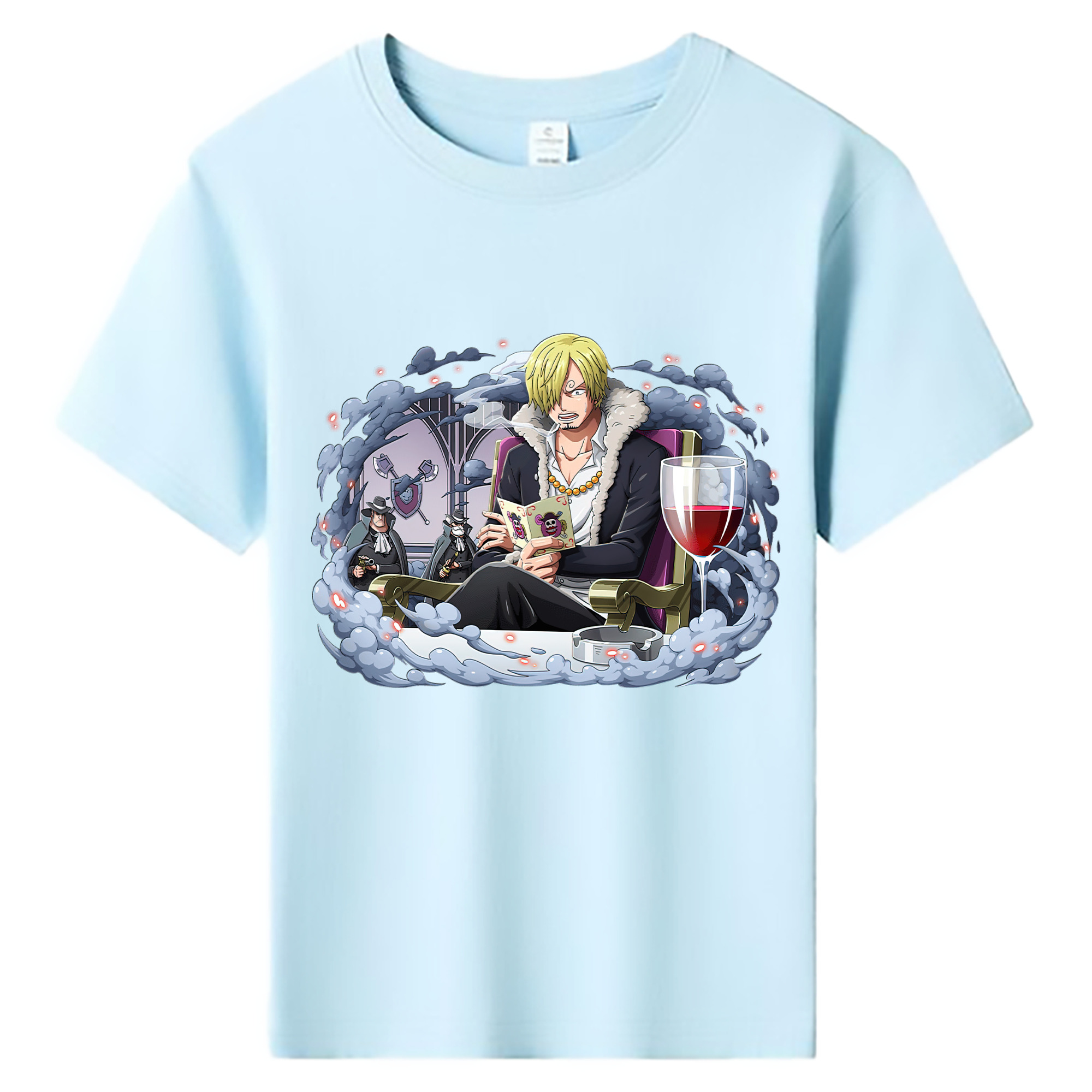 （画像用） ワンピース サンジ ONE PIECE Sanji 綿100％キッズTシャツ（フロントプリント）